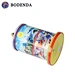 Round tea tin container